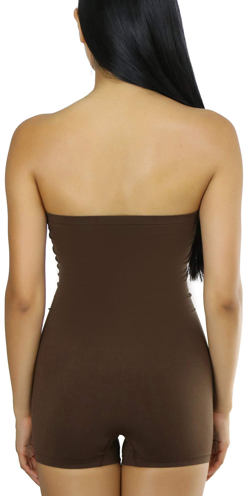 ToBeInStyle Women's Simple Seamless Romper - Nude - M/L - Image 2